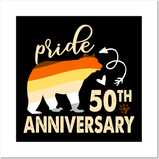 LGBTQ Gay Pride 50th Anniversary T Shirt Gift Bear Pride Posters and Art